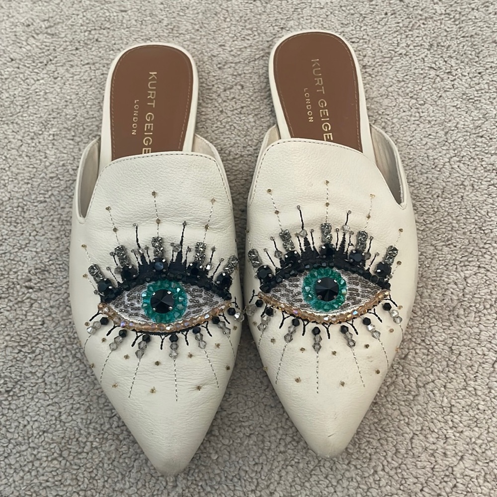 Kurt Geiger Olive Eye Mule